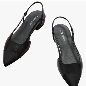 C. Paravano Women’s Slingback Flats. Brand New & Unworn!! Perfect Condition